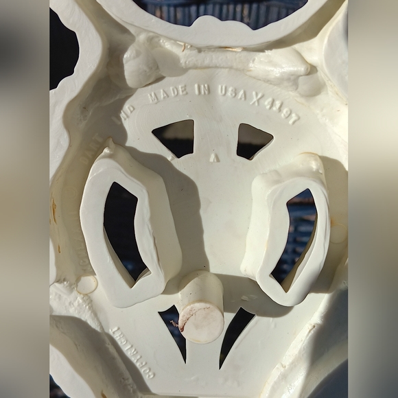 Vintage 70s white Dart Industries Ornate Plastic Wall Sconce Candle Holder Syroc - Picture 5 of 9